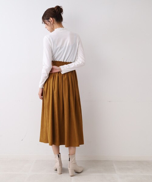 DRESKIP（ドレスキップ）の「◆【吸湿発熱】シャ－リング衿レースプルオーバー（Tシャツ/カットソー・レディース・ナチュラル/ブラック/オフホワイト・03/02/04）」の15枚目の写真