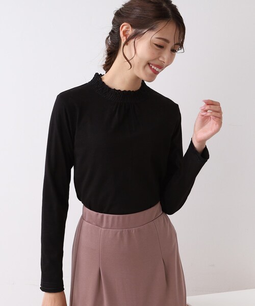 DRESKIP（ドレスキップ）の「◆【吸湿発熱】シャ－リング衿レースプルオーバー（Tシャツ/カットソー・レディース・ナチュラル/ブラック/オフホワイト・03/02/04）」の17枚目の写真