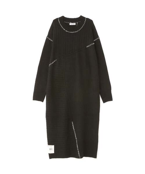 AVIREX(アヴィレックス)の「HAND STITCH KNIT ONEPIECE/ ハンドステッチ ニットワンピース(ワンピース・レディース・グリーン系その他3/ホワイト系2/ブラック・F)」の5枚目の写真