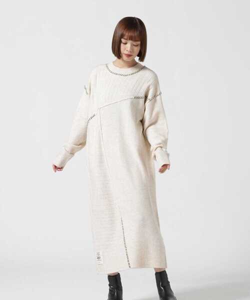 AVIREX（アヴィレックス）の「HAND STITCH KNIT ONEPIECE/ ハンド