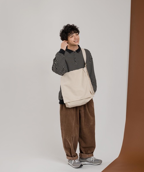 MUHET（ミュエータ）の「BIGキャンバスショルダーバッグ（ショルダーバッグ・レディース・アイボリー・FREE）」の8枚目の写真