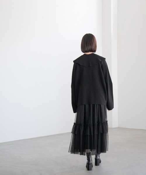 yuw（ユウ）の「２ＷＡＹチュールスカート　185183（スカート・レディース・ブラック/チャコールグレー・FREE）」の8枚目の写真