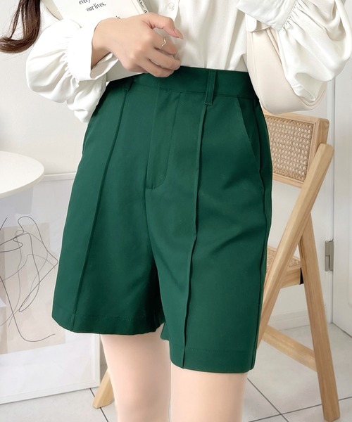 mily bilet（ミウィビレット）の「【mily bilet】大人っぽ可愛い。センターピンタックショートパンツ（その他パンツ・レディース・アイボリー/グリーン/ブラック・SMALL/MEDIUM/LARGE）」の17枚目の写真