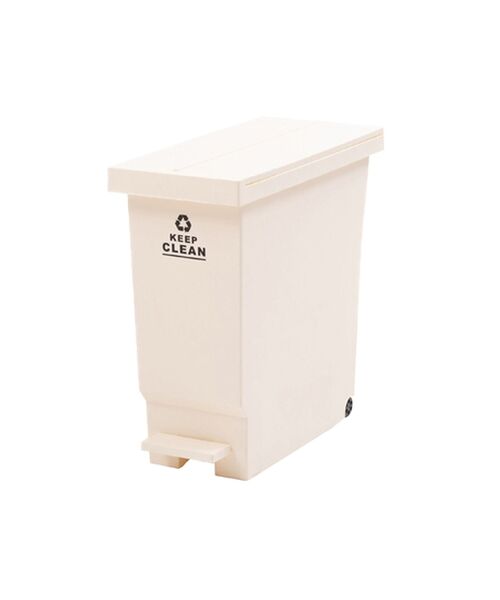 I.D.E.A international(イデアインターナショナル)の「BUTTERFLY PEDAL PAIL32L(ダストボックス・レディース・ブラウン/グリーン/ホワイト・フリ-)」の2枚目の写真