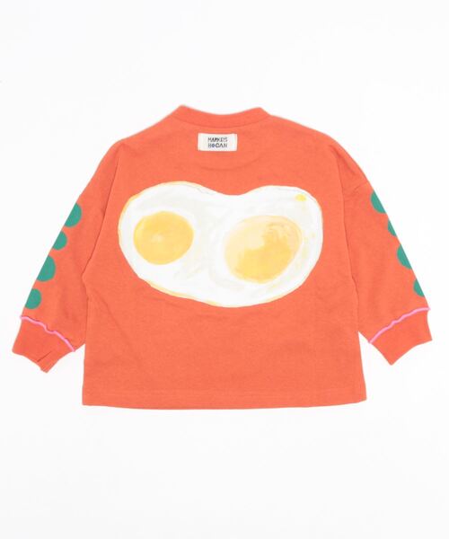 HOGAN RANCH WEAR（ホーガンランチウエア）の「ソデリブビッグロンＴ(90～140cm）（Tシャツ/カットソー・キッズ・オフホワイト/オレンジ/ラベンダー・90/100/110/120/130/140）」の20枚目の写真