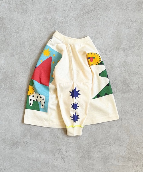 HOGAN RANCH WEAR（ホーガンランチウエア）の「ソデリブビッグロンＴ(90～140cm）（Tシャツ/カットソー・キッズ・オフホワイト/オレンジ/ラベンダー・90/100/110/120/130/140）」の14枚目の写真