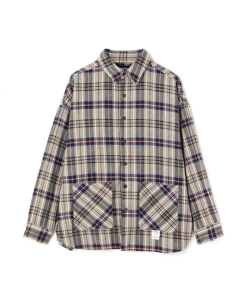 AVIREX（アヴィレックス）の「【直営店限定】FRONT POCKET CHECK SHIRT / フロント ポケット チェックシャツ / AVIREX /アヴィレックス（シャツ/ブラウス・レディース・ブラック/ホワイト系2・L/M）」の12枚目の写真