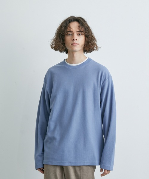 JUNRED（ジュンレッド）の「ニットライクアンサンブルプルオーバー（アンサンブル・メンズ・ブルー/ベージュ/ミント・M/L/LL）」の3枚目の写真