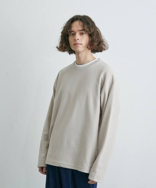 JUNRED（ジュンレッド）の「ニットライクアンサンブルプルオーバー（アンサンブル・メンズ・ブルー/ベージュ/ミント・M/L/LL）」の18枚目の写真