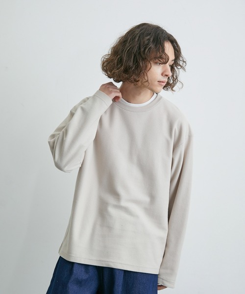 JUNRED（ジュンレッド）の「ニットライクアンサンブルプルオーバー（アンサンブル・メンズ・ブルー/ベージュ/ミント・M/L/LL）」の19枚目の写真