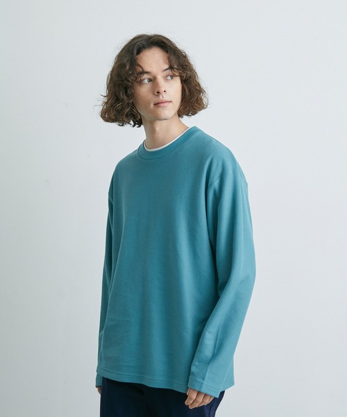 JUNRED（ジュンレッド）の「ニットライクアンサンブルプルオーバー（アンサンブル・メンズ・ブルー/ベージュ/ミント・M/L/LL）」の20枚目の写真