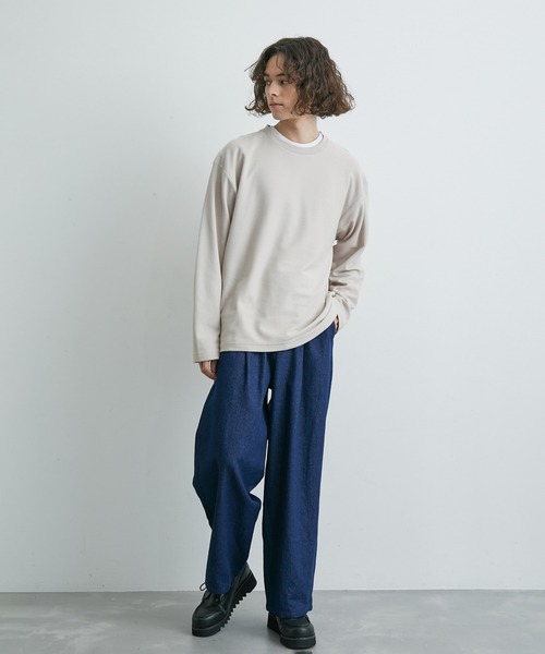 JUNRED（ジュンレッド）の「ニットライクアンサンブルプルオーバー（アンサンブル・メンズ・ブルー/ベージュ/ミント・M/L/LL）」の4枚目の写真