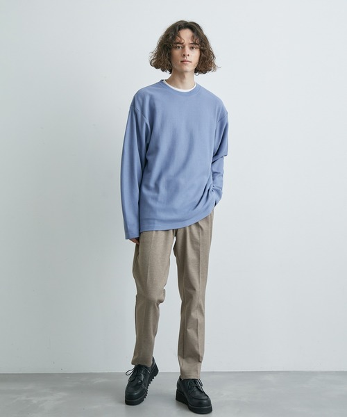 JUNRED（ジュンレッド）の「ニットライクアンサンブルプルオーバー（アンサンブル・メンズ・ブルー/ベージュ/ミント・M/L/LL）」の8枚目の写真