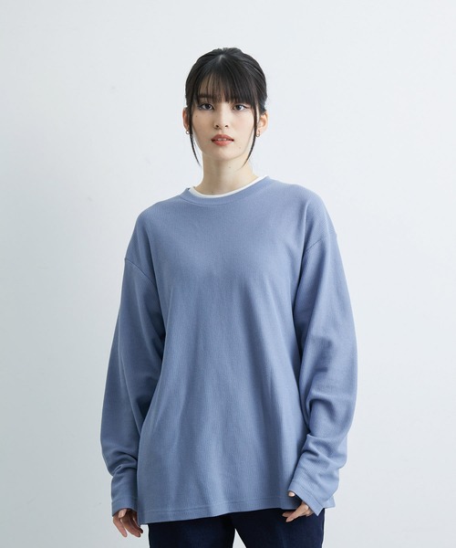 JUNRED（ジュンレッド）の「ニットライクアンサンブルプルオーバー（アンサンブル・メンズ・ブルー/ベージュ/ミント・M/L/LL）」の10枚目の写真