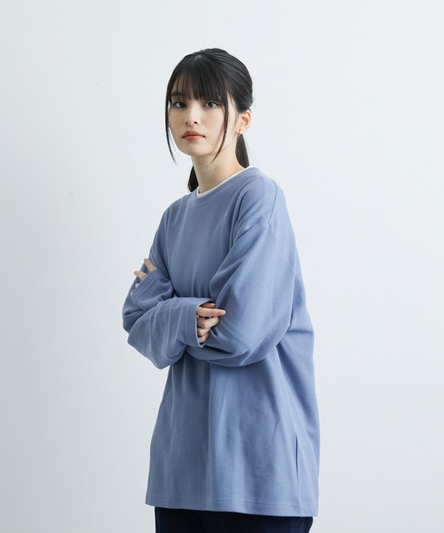 JUNRED（ジュンレッド）の「ニットライクアンサンブルプルオーバー（アンサンブル・メンズ・ブルー/ベージュ/ミント・M/L/LL）」の11枚目の写真