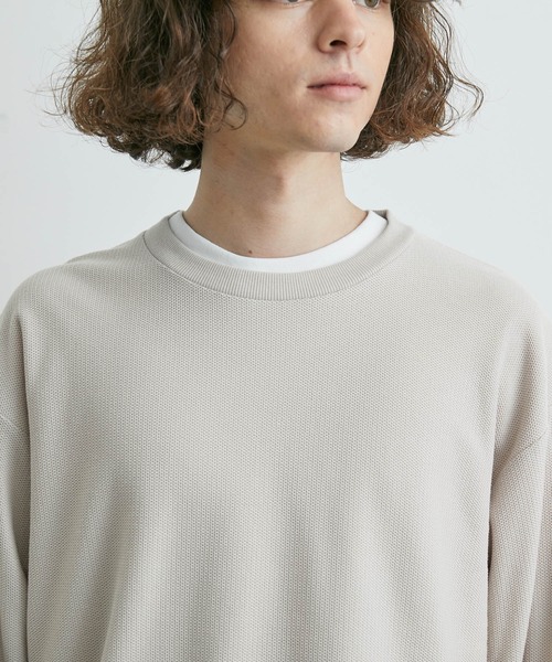 JUNRED（ジュンレッド）の「ニットライクアンサンブルプルオーバー（アンサンブル・メンズ・ブルー/ベージュ/ミント・M/L/LL）」の15枚目の写真