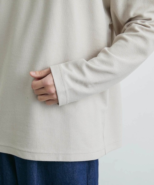 JUNRED（ジュンレッド）の「ニットライクアンサンブルプルオーバー（アンサンブル・メンズ・ブルー/ベージュ/ミント・M/L/LL）」の16枚目の写真