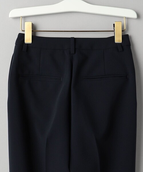 【H BEAUTY&YOUTH　エイチ】ダブルクロステーパードパンツ　ブラックS H BEAUTY&YOUTH UNITED ARROWS パンツ 「H」ダブルクロス