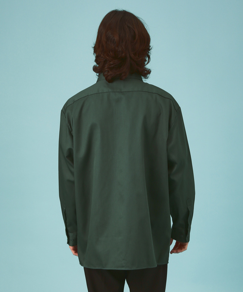 Dickies（ディッキーズ）の「Dickies /ディキーズ　long sleeve shirt 長袖シャツ（シャツ/ブラウス・メンズ・グリーン系その他/オレンジ/ベージュ/グリーン/ダークネイビー/ブラック/チャコールグレー・M/L/XL）」の10枚目の写真