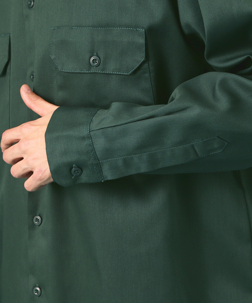 Dickies（ディッキーズ）の「Dickies /ディキーズ　long sleeve shirt 長袖シャツ（シャツ/ブラウス・メンズ・グリーン系その他/オレンジ/ベージュ/グリーン/ダークネイビー/ブラック/チャコールグレー・M/L/XL）」の12枚目の写真