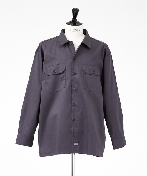 Dickies（ディッキーズ）の「Dickies /ディキーズ　long sleeve shirt 長袖シャツ（シャツ/ブラウス・メンズ・グリーン系その他/オレンジ/ベージュ/グリーン/ダークネイビー/ブラック/チャコールグレー・M/L/XL）」の19枚目の写真