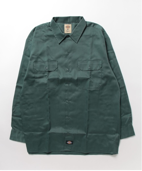 Dickies（ディッキーズ）の「Dickies /ディキーズ　long sleeve shirt 長袖シャツ（シャツ/ブラウス・メンズ・グリーン系その他/オレンジ/ベージュ/グリーン/ダークネイビー/ブラック/チャコールグレー・M/L/XL）」の4枚目の写真