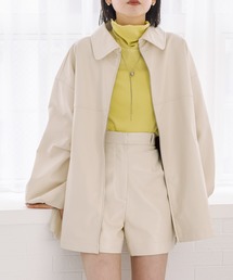 mystic | 【2サイズ展開！】フェイクレザージャケット(その他アウター)