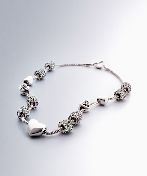 Pandora Moments スタッディド チェーン シルバー ネックレス