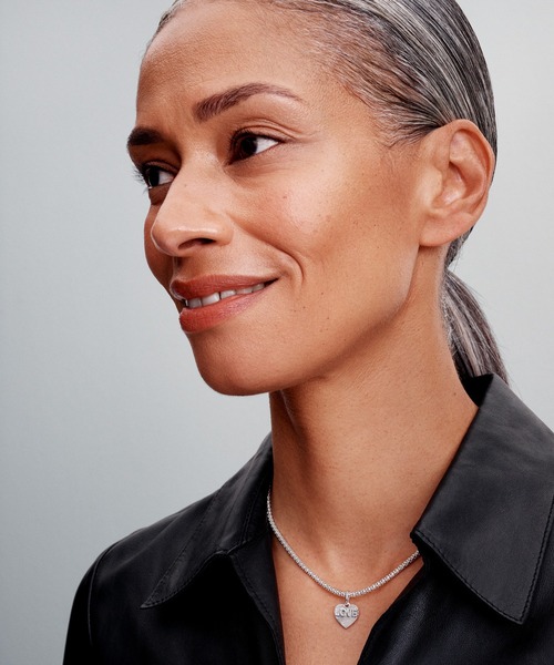 Pandora Moments スタッディド チェーン シルバー ネックレス