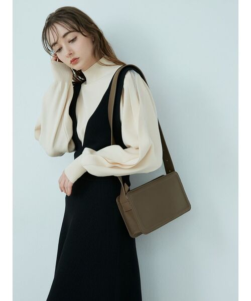 LAGUNAMOON（ラグナムーン）の「スクエアフォルムバッグ（ショルダーバッグ・レディース・ブラック/モカ/グリーン系その他・FREE）」の10枚目の写真