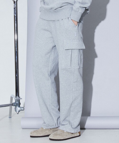 Firsthand（ファーストハンド）の「Firsthand/ファーストハンド SWEAT CARGO PANTS / コットンUSA スウェットカーゴパンツ（カーゴパンツ・メンズ・グレー/ブラック・M/L）」の18枚目の写真
