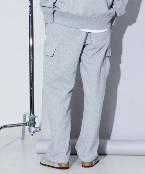 Firsthand（ファーストハンド）の「Firsthand/ファーストハンド SWEAT CARGO PANTS / コットンUSA スウェットカーゴパンツ（カーゴパンツ・メンズ・グレー/ブラック・M/L）」の4枚目の写真