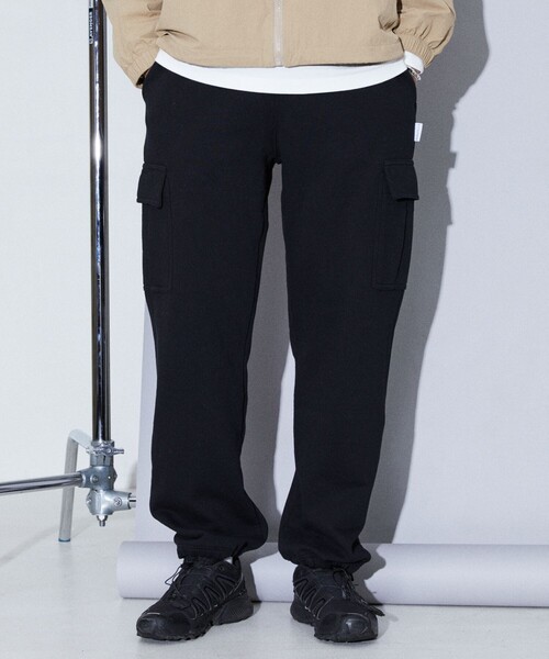 Firsthand（ファーストハンド）の「Firsthand/ファーストハンド SWEAT CARGO PANTS / コットンUSA スウェットカーゴパンツ（カーゴパンツ・メンズ・グレー/ブラック・M/L）」の9枚目の写真