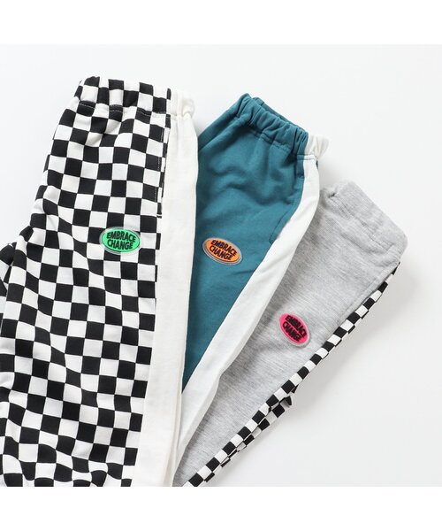 BREEZE(ブリーズ)の「チェッカーサイドラインパンツ(その他パンツ・キッズ・チェック/グレー/エメラルド・140/110/80/100/120/130/90)」の7枚目の写真