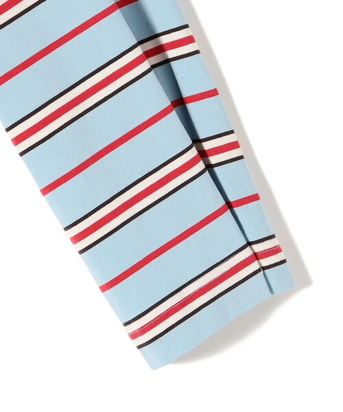 SHIPS（シップス）の「マルチボーダー クロップド プルオーバー◆（Tシャツ/カットソー・レディース・ライトブルー/ブラック・ONE SIZE）」の7枚目の写真