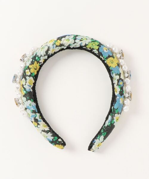 Sister Jane(シスタージェーン)の「SisterJane/シスタージェーン/Bouquets Jacquard Headband(カチューシャ・レディース・ブラック・F)」の1枚目の写真
