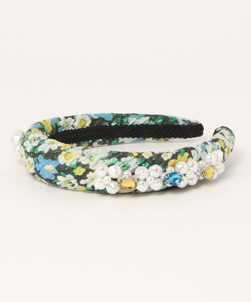Sister Jane(シスタージェーン)の「SisterJane/シスタージェーン/Bouquets Jacquard Headband(カチューシャ・レディース・ブラック・F)」の2枚目の写真