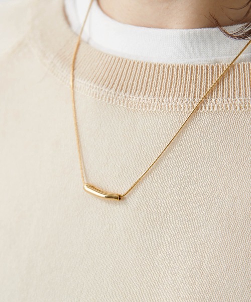 PAPILLONNER（パピヨネ）の「ステンレススティックネックレス/PAPILLONNER/パピヨネ（ネックレス・レディース・ゴールド・FREE）」の3枚目の写真