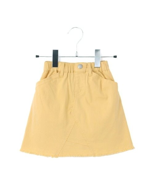MAKE YOUR DAY（メイクユアデイ）の「リメイク風ワークスカート■80～140cm（スカート・キッズ・イエロー/カーキ/ブラック/サックスブルー・130/140/100/120/80/90/110）」の6枚目の写真