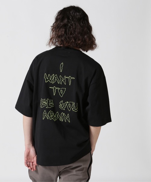 ROYAL FLASH（ロイヤルフラッシュ）の「MAYO/メイヨー/MAYO Devil Skull Embroidery Shore Sleeve Tee（Tシャツ/カットソー・メンズ・ブラック/ホワイト・XL/L/M）」の7枚目の写真