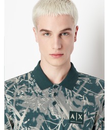 ARMANI EXCHANGE | 【A|X アルマーニ エクスチェンジ】リーフデザイン　半袖ポロシャツ/REGULAR(ポロシャツ)