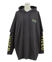 PUNYUS | フェイクレイヤードフーデッドロンＴ(Tシャツ/カットソー)