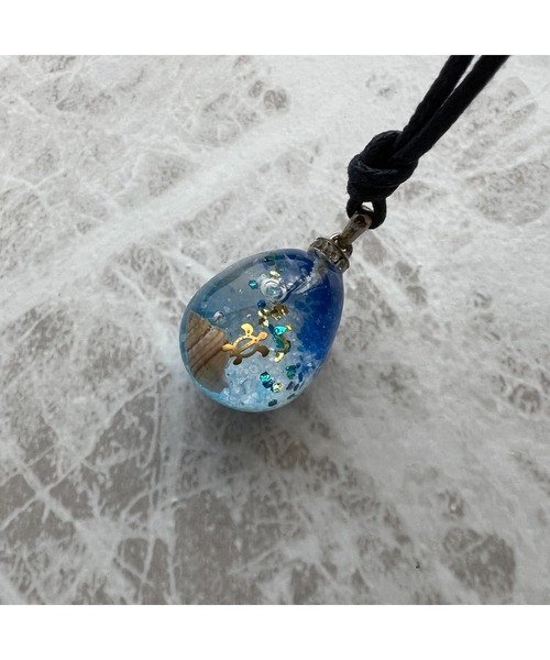 masamiyabi】海シリーズ『海』ワックスコードネックレス(MA