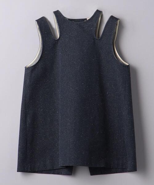 ユナイテッドアローズ C/SIネップ カットアウト ノースリーブ プルオーバー UNITED ARROWS（ユナイテッドアローズ）の「C/SI ネップ カット