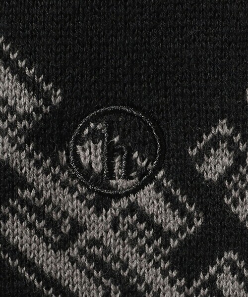 BEAMS T（ビームスティー）の「HELLRAZOR / CORPS KNITTED POLO SHIRT（ポロシャツ・メンズ・ブラック・MEDIUM/LARGE/X-LARGE）」の4枚目の写真