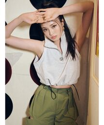 EVRIS | SUNNYハーフジップノースリトップス(タンクトップ)