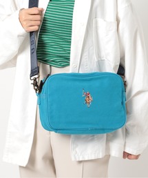 U.S. POLO ASSN.（ユーエスポロアッスン）の「【U.S. POLO ASSN.】ヴィンテージ風コットンショルダーバッグ ポニーロゴ M USPA-2645※（ショルダーバッグ）」