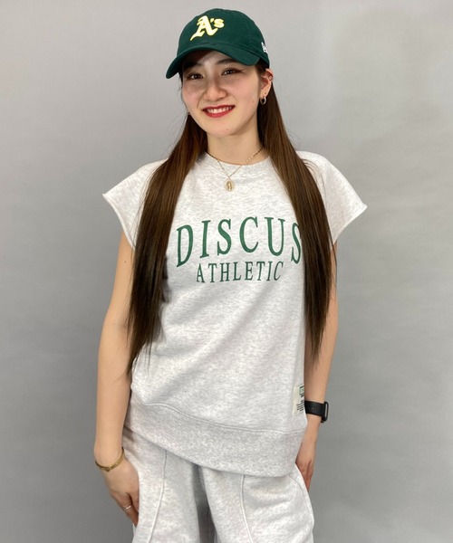 DISCUS ATHLETIC(ディスカス アスレチック)の「DISCUS ATHLETIC/ディスカス 半袖Tシャツ 3287-7970(Tシャツ/カットソー・レディース・グリーン/ホワイト/グレー・L/M)」の3枚目の写真