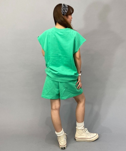 DISCUS ATHLETIC(ディスカス アスレチック)の「DISCUS ATHLETIC/ディスカス 半袖Tシャツ 3287-7970(Tシャツ/カットソー・レディース・グリーン/ホワイト/グレー・L/M)」の13枚目の写真
