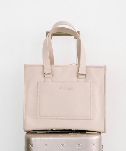 OLIVE des OLIVE トートバッグ アイボリー OLIVE des OLIVE（オリーブデオリーブ）の「Aimerianejoie